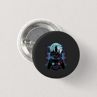 Haunted Castle Horror Gamer Design 3 Cm Round Badge