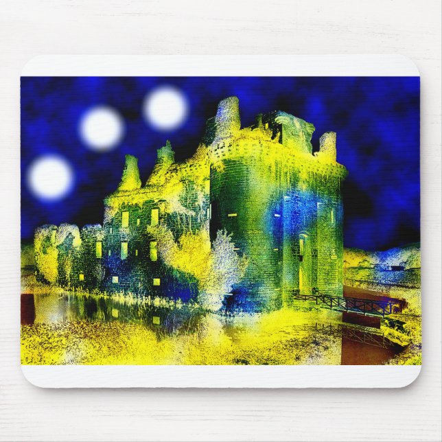 Haunted castle mouse pad (Front)