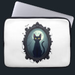 Haunted Cat Mirror Laptop Sleeve<br><div class="desc">Haunted Cat Mirror</div>