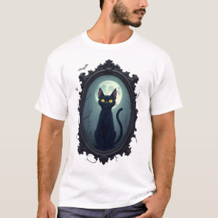 Haunted Cat Mirror T-Shirt