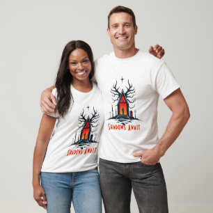 Haunted Church Silhouette T-Shirt