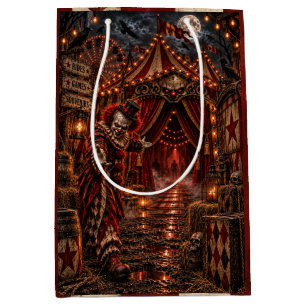 Haunted Circus Killer Clown Halloween Night Medium Gift Bag