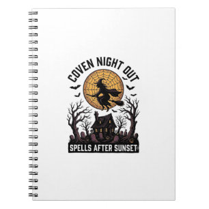 Haunted Coven Shirt Vintage Witch House Halloween Notebook