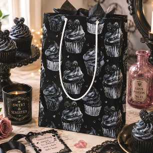 Haunted Cupcakes & Hearts Cute Gothic Medium Gift Bag