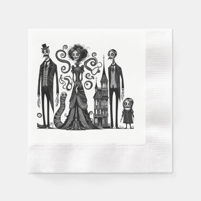 Haunted Feast Napkin (Front)