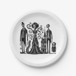 Haunted Feast Paper Plate