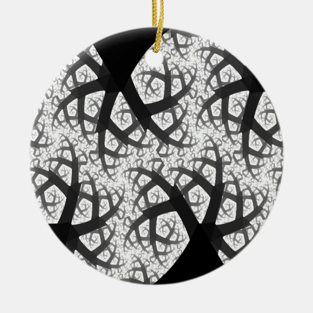 Haunted Forest Gothic Medallion Ceramic Tree Decoration (Front)