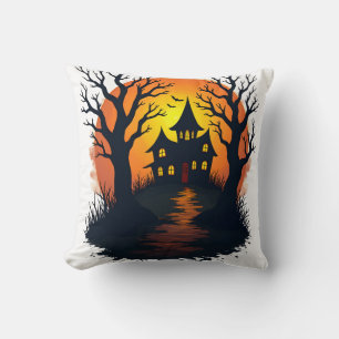 Haunted Forest � Spooky Halloween Nature Tee Cushion