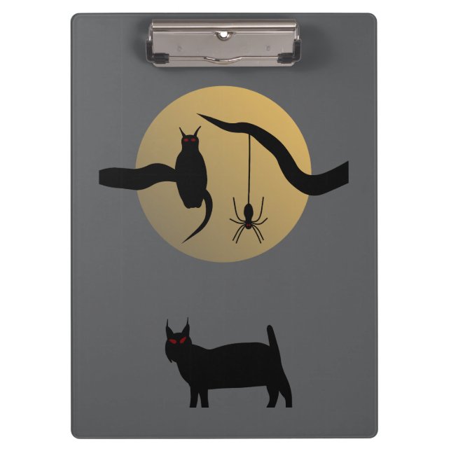 Haunted Full Moon Clipboard (Front)