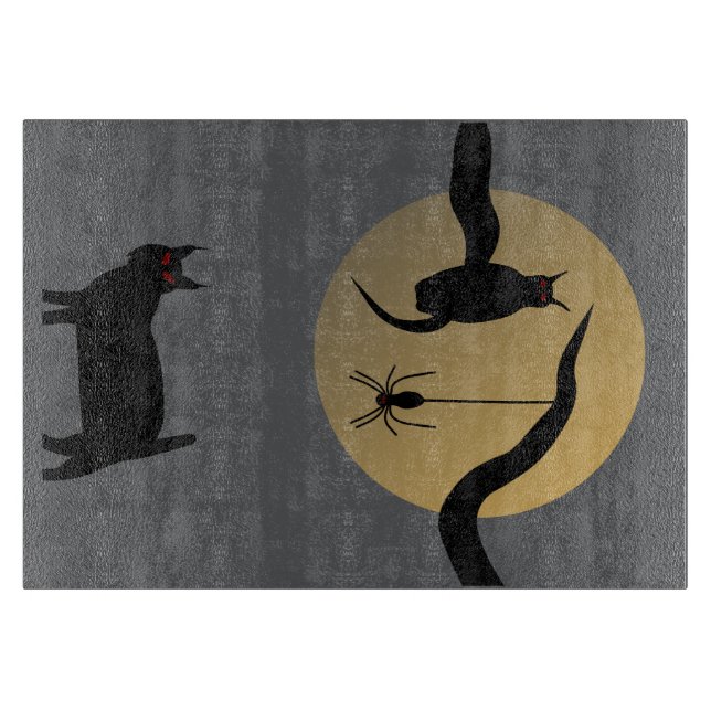 Haunted Full Moon Cutting Board (Front)