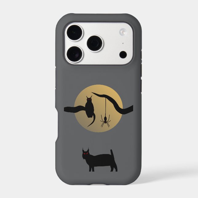 Haunted Full Moon iPhone 17 Pro Phone Case (Back)