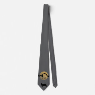 Haunted Full Moon Neck Tie