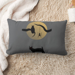 Haunted Full Moon Throw Pillow