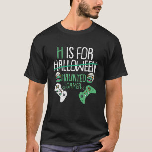 Haunted Gamer Lazy Halloween Costume Gaming Zombie T-Shirt
