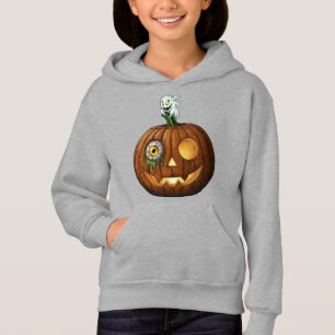 Haunted Ghost & Dripping Eyeball Jack-O-Lantern