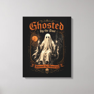 Haunted Ghost On Swing Gothic Halloween Wall Art