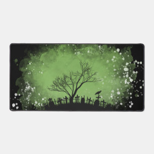 Haunted Graveyard Desk Mat