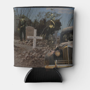 Haunted Graveyard in Tombstone Can Cooler