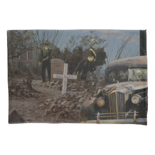 Haunted Graveyard in Tombstone Pillowcase