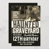 Haunted Graveyard Theme Escape Room Birthday Party