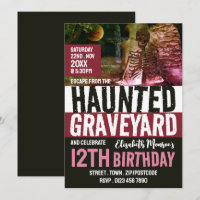 Haunted Graveyard Theme Escape Room Birthday Party