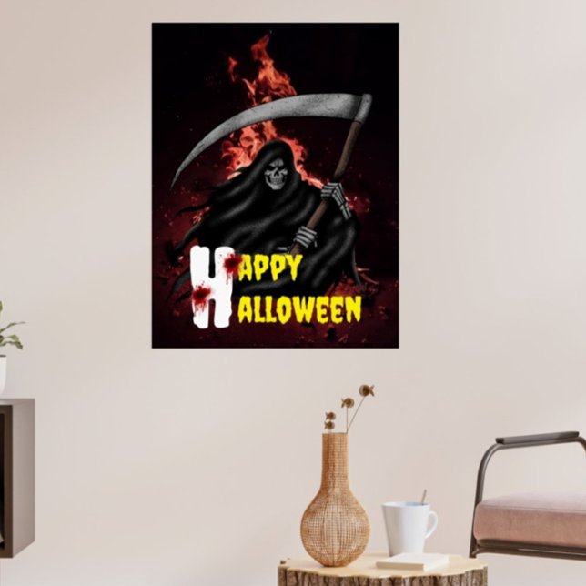 Haunted Grim Reaper Custom Halloween Posters  (Creator Uploaded)
