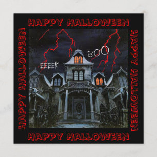 Haunted Halloween Card