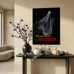 Haunted Halloween Ghost Gothic Wall Art Poster