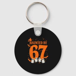 Haunted Halloween Haunted 67 Number 67 Six Seven M Key Ring