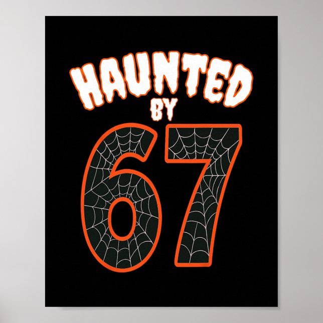 Haunted Halloween Haunted 67 Number 67 Six Seven M Poster (Front)