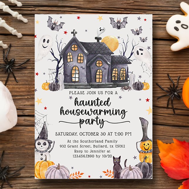 Haunted Halloween Housewarming Party Invitation (Creator Uploaded)