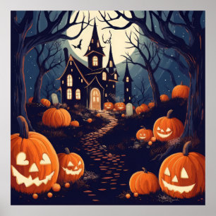 Haunted Halloween Poster