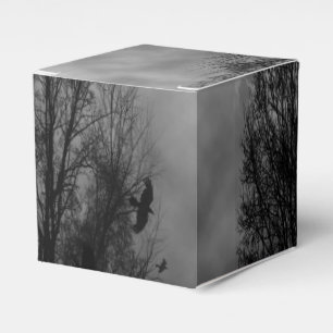 Haunted Halloween Sky with Ravens Party Favour Box