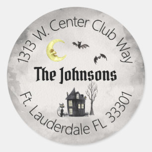 Haunted Halloween Spooky Return Address Labels