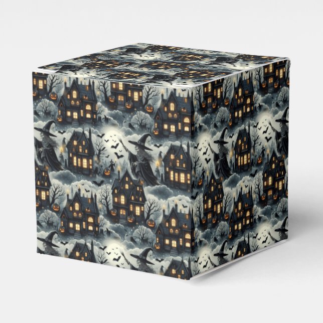 Haunted Halloween Theme Favour Box (Front Side)