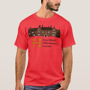 Haunted Haloween House Pumpkin T-Shirt