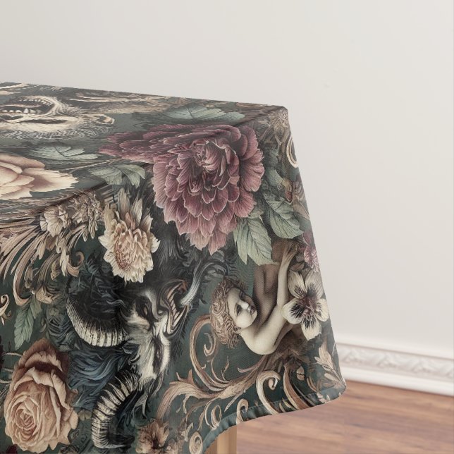 Haunted Harmonics – Gothic Large Pattern Tablecloth (In Situ)