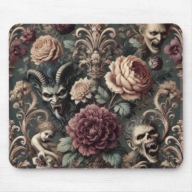 Haunted Harmonics – Gothic Victorian  Mouse Pad (Front)
