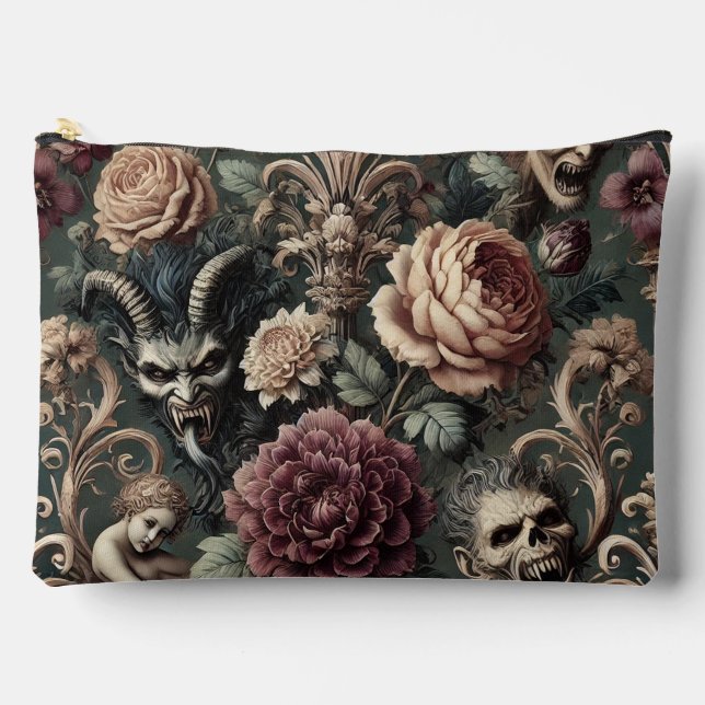 Haunted Harmonics – Gothic Victorian Portrait Accessory Pouch (Front)