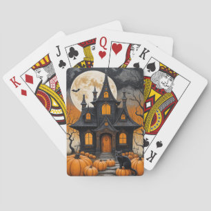Haunted Harvest Night Playing Cards