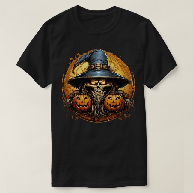 Haunted Harvest Pumpkin Nightmares T-Shirt (Design Front)