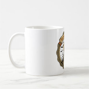 Haunted Hayride Retro Halloween Badge Coffee Mug