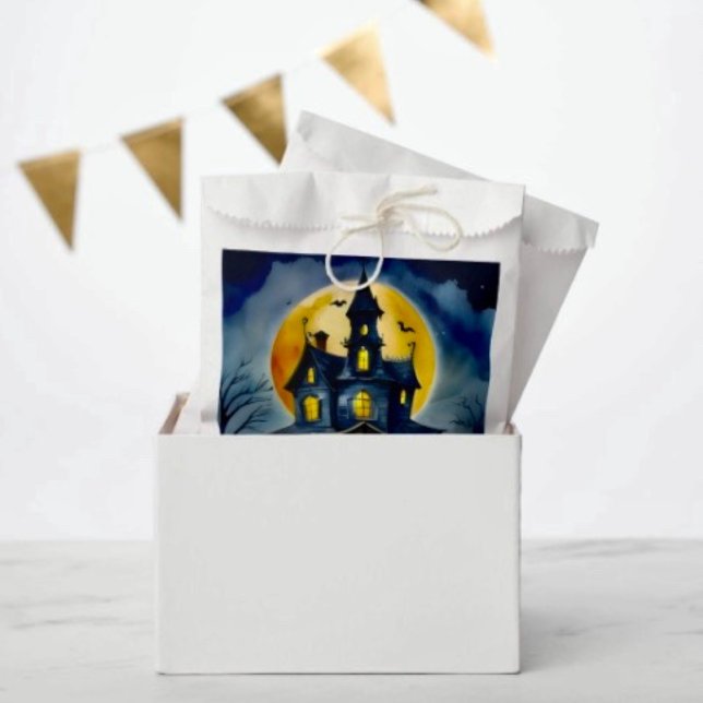 Haunted Hollow & Moon Favour Bags (Favor Bag Dimensions: 5.75”x8” sold in sets of 50. 
)