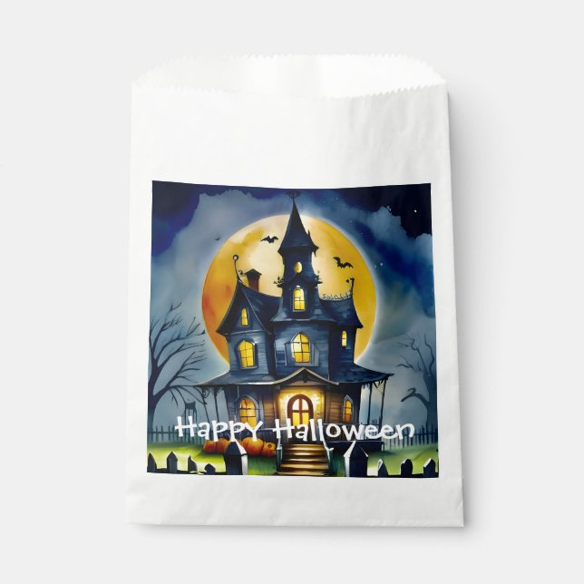 Haunted Hollow & Moon Favour Bags (Front)
