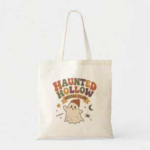 Haunted Hollow Social Club Ghost Tote Bag