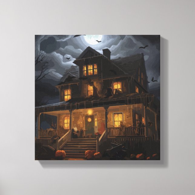 Haunted Horizons Canvas Print (Front)