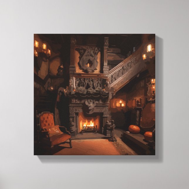 Haunted Horizons Canvas Print (Front)