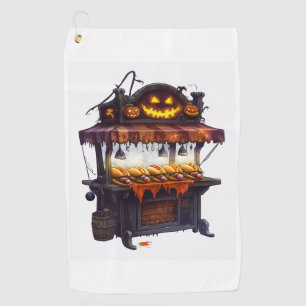 Haunted Hot Dog Stand Golf Towel