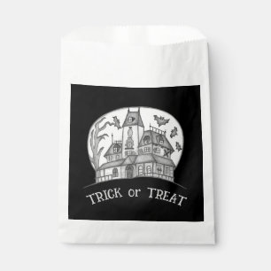 Haunted House and Bats Halloween Favour Bags