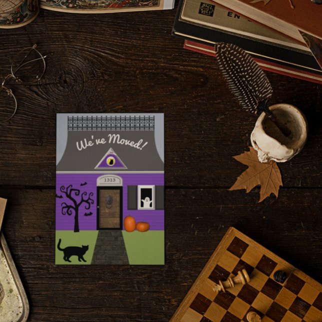 Haunted House Change of Address Postcard (Creator Uploaded)